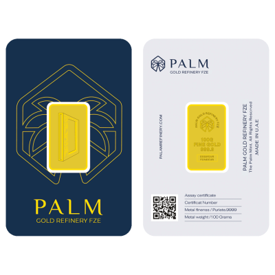 Dubai Frame Gold Mint Bar - Palm Gold Refinery FZE